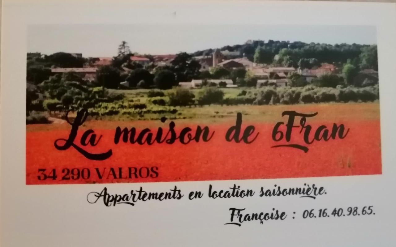 La maison de 6Fran appartement 1 calme et spacieux ambiance familiale Valros Extérieur photo